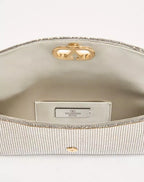Valentino Garavani DeVain Small Shoulder Bag In Metallic Mesh RUNWAY DELUXE