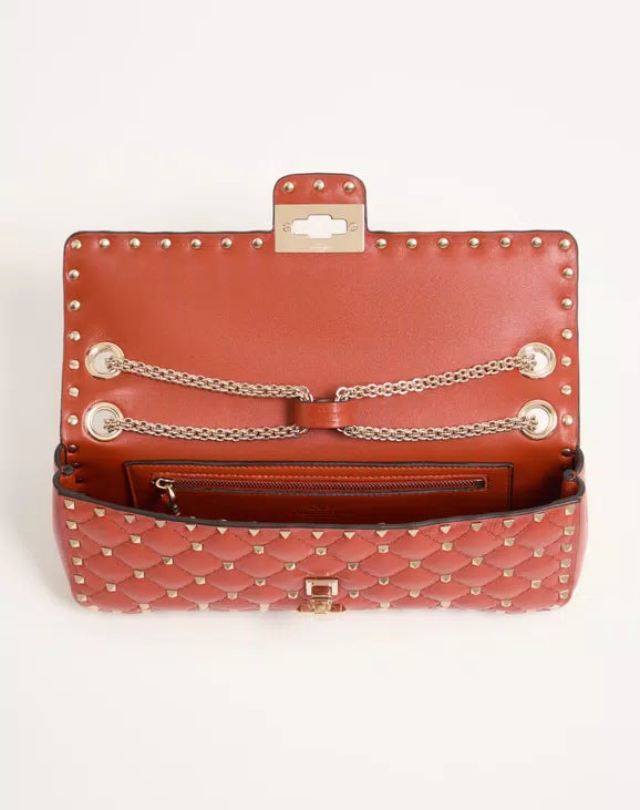 Valentino Garavani Rockstud Spike Medium Shoulder Bag In Kidskin RUNWAY DELUXE