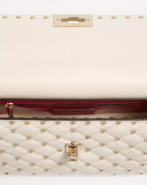 Valentino Garavani Rockstud Spike Medium Shoulder Bag In Nappa Leather RUNWAY DELUXE