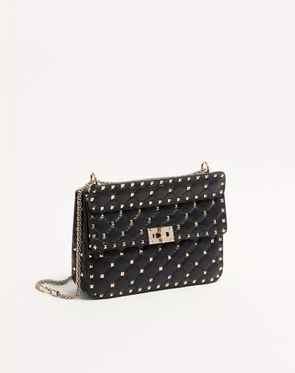 Valentino Garavani Rockstud Spike Medium Shoulder Bag In Nappa Leather RUNWAY DELUXE