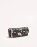 Valentino Garavani Rockstud Spike Medium Shoulder Bag in Embroidered Nappa Leather RUNWAY DELUXE