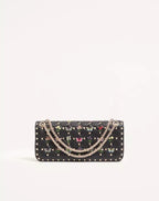 Valentino Garavani Rockstud Spike Medium Shoulder Bag in Embroidered Nappa Leather RUNWAY DELUXE