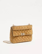 Valentino Garavani Rockstud Spike Medium Suede Bag RUNWAY DELUXE