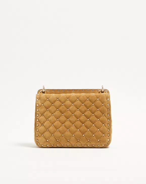 Valentino Garavani Rockstud Spike Medium Suede Bag RUNWAY DELUXE
