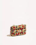 Valentino Garavani Rockstud Spike Small Bag In Patchwork Suede RUNWAY DELUXE