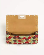 Valentino Garavani Rockstud Spike Small Bag In Patchwork Suede RUNWAY DELUXE