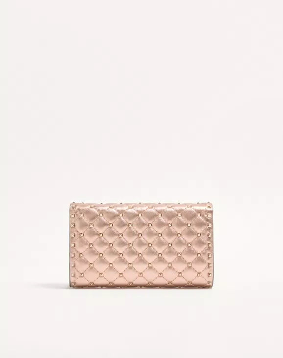 Valentino Garavani Rockstud Spike Shoulder Bag In Laminated Nappa Leather RUNWAY DELUXE