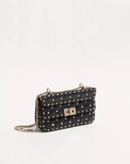 Valentino Garavani Rockstud Spike Small Shoulder Bag In Nappa Leather RUNWAY DELUXE
