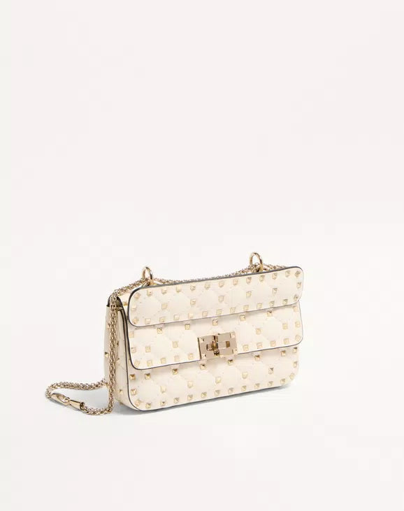 Valentino Garavani Rockstud Spike Small Shoulder Bag In Nappa Leather RUNWAY DELUXE