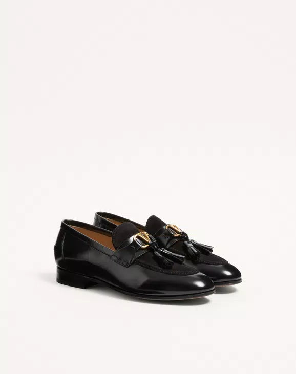 Vaniteux Calfskin And Split Leather Loafer