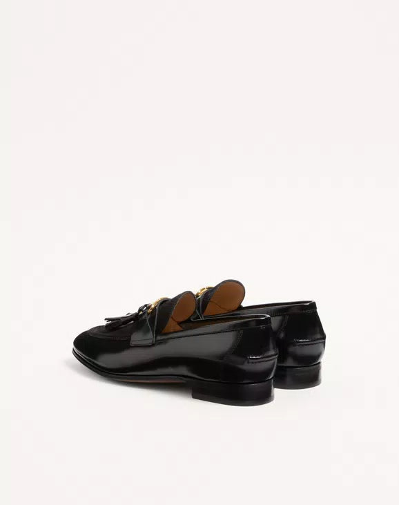 Vaniteux Calfskin And Split Leather Loafer
