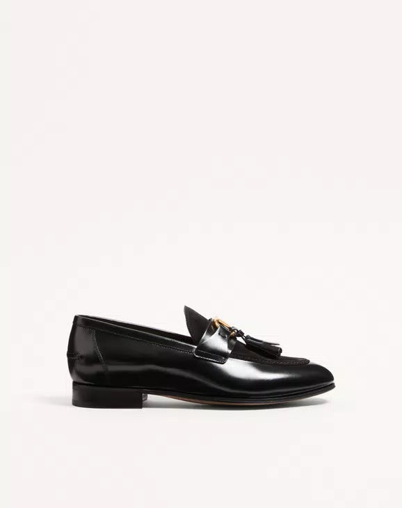 Vaniteux Calfskin And Split Leather Loafer
