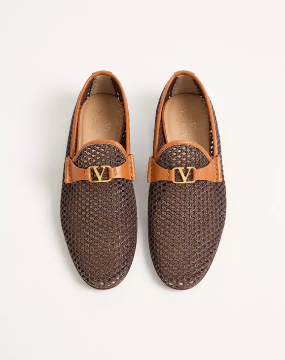 Wolfe Loafer In Woven Raffia