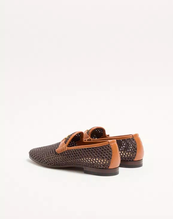 Wolfe Loafer In Woven Raffia