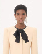 Wool Crepe Caban