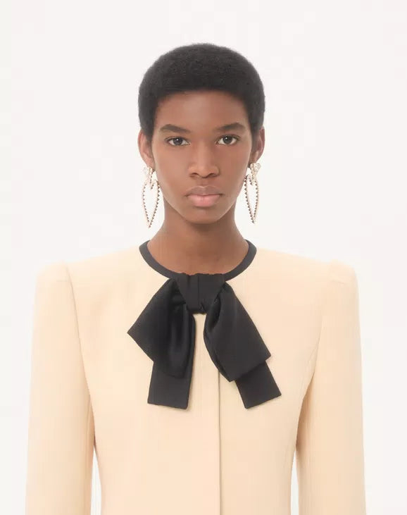 Wool Crepe Caban