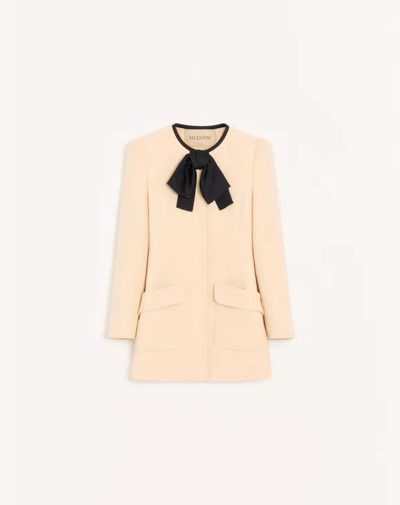 Wool Crepe Caban