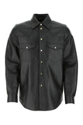 Gucci  Gucci Logo Leather Shirt
