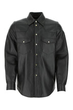 Gucci  Gucci Logo Leather Shirt