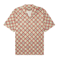 GUCCI Oversized Camp-Collar Printed Paper-Effect Crinkled-Shell Shirt