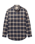 GUCCI Button-Down Collar Logo-Appliquéd Checked Wool-Flannel Shirt