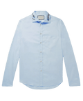 GUCCI Logo-Embroidered Cotton Oxford Shirt
