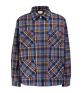 GUCCI Checked overshirt with tiger patch