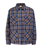 GUCCI Checked overshirt with tiger patch