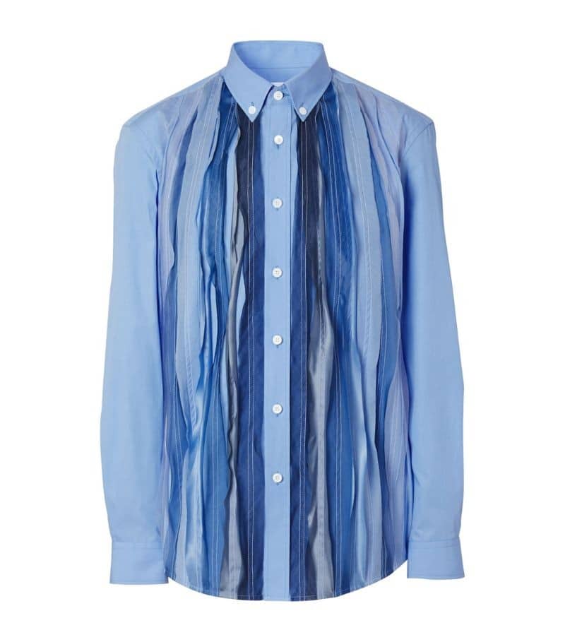 BURBERRY  Pleated Printed Shirt