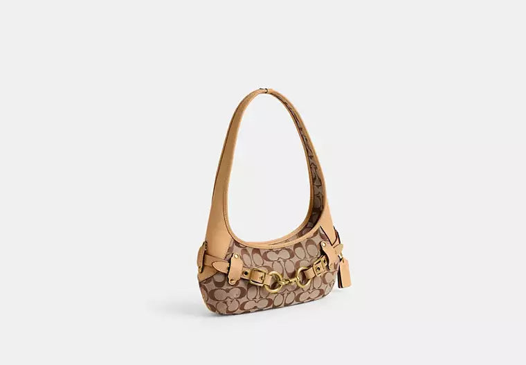 Belted Ergo Shoulder Bag 26 In Signature Jacquard RUNWAY DELUXE