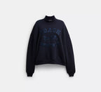 Horse And Carriage Mockneck Sweatshirt RUNWAY DELUXE
