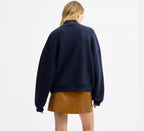 Horse And Carriage Mockneck Sweatshirt RUNWAY DELUXE
