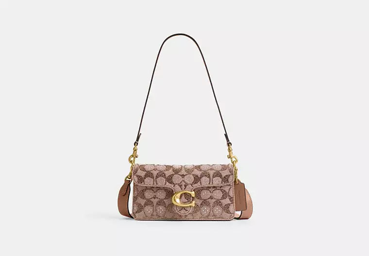 Soft Tabby Shoulder Bag 20 In Crystal Signature Jacquard RUNWAY DELUXE