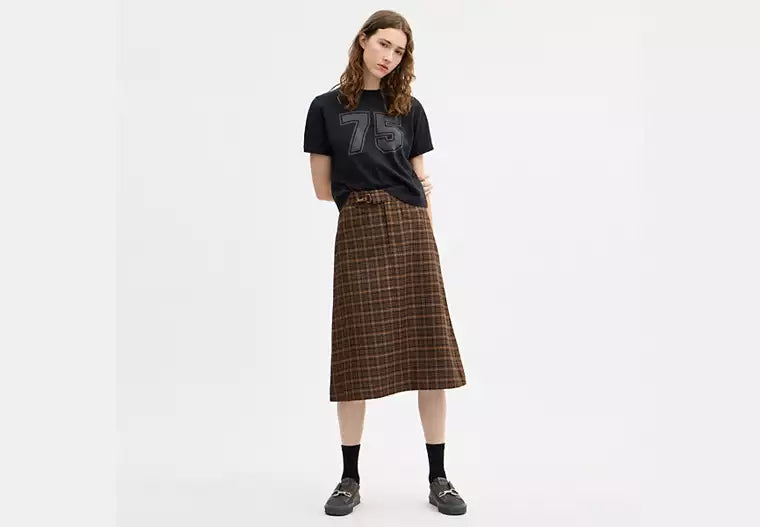 Tonal Varsity T-Shirt In Organic Cotton RUNWAY DELUXE