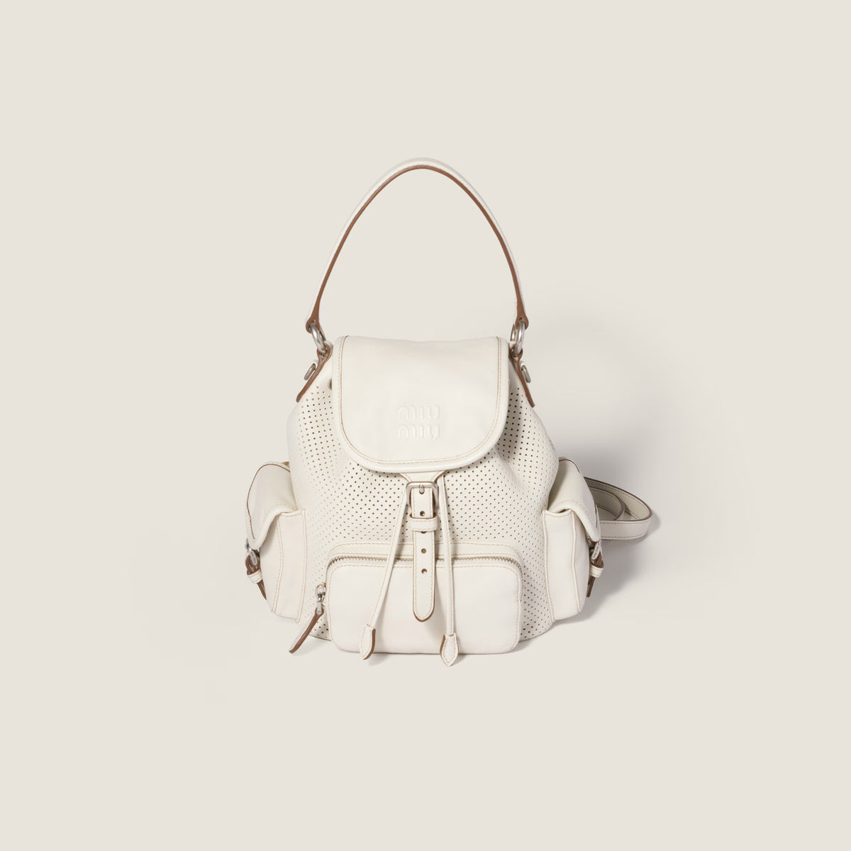 Leather backpack