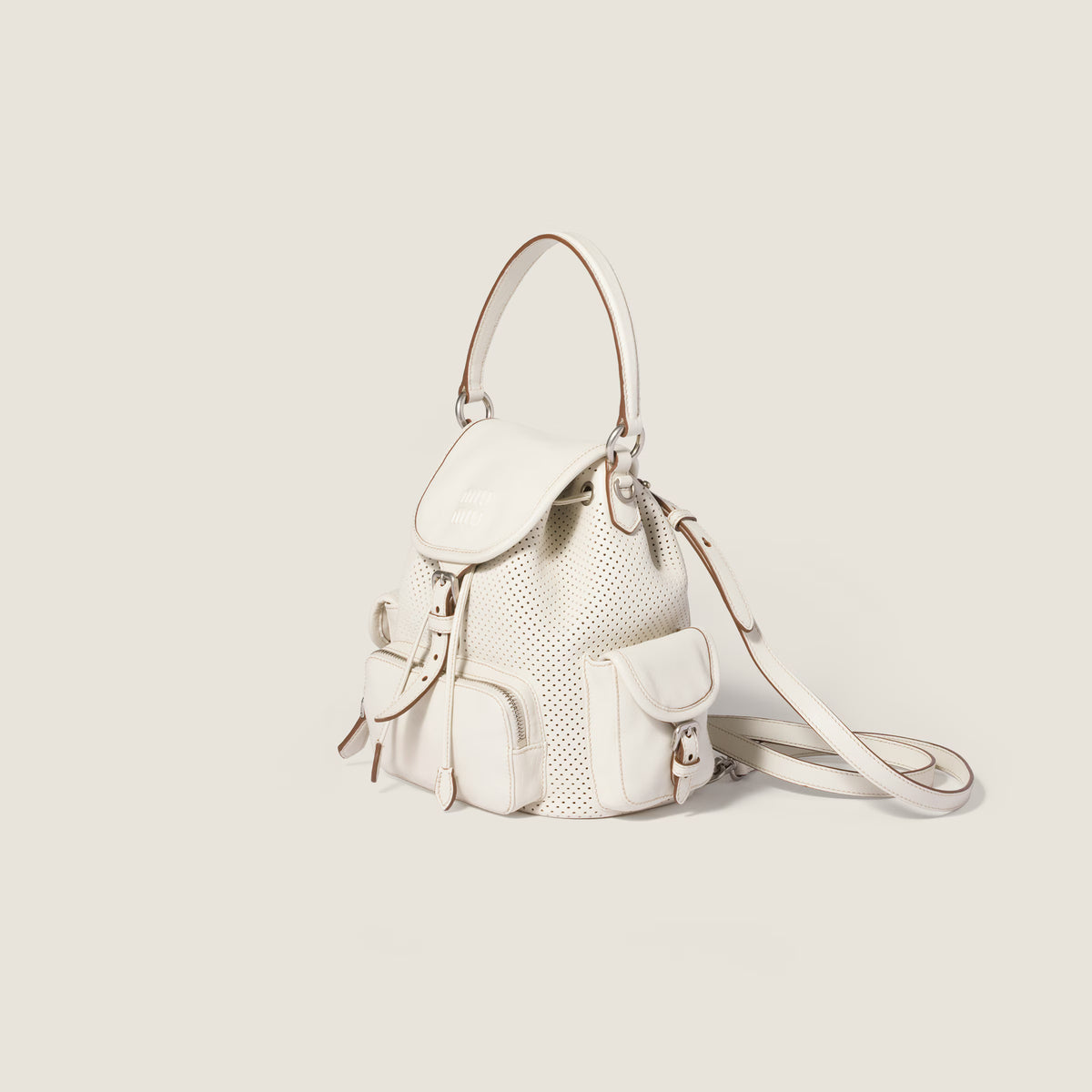 Leather backpack