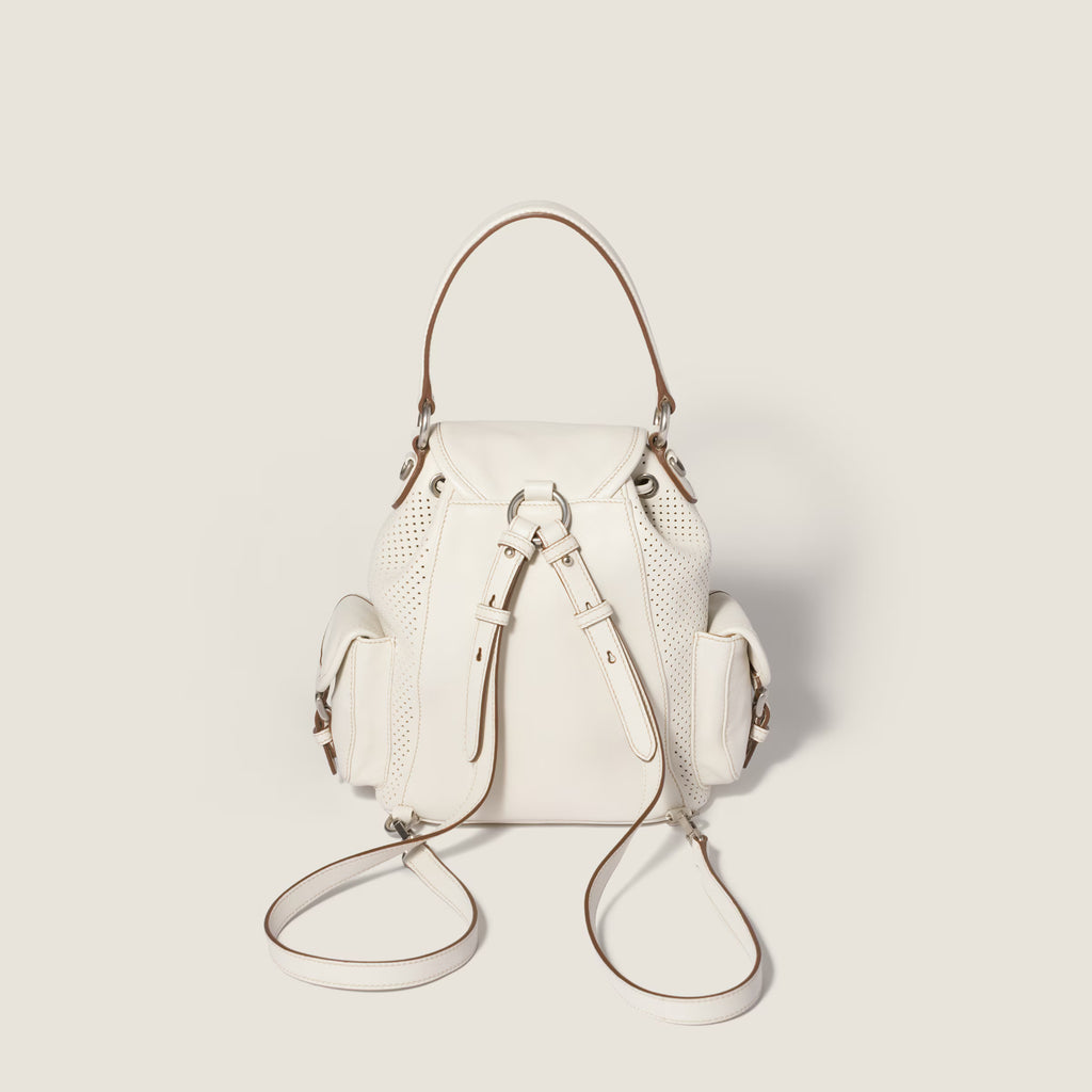 Leather backpack
