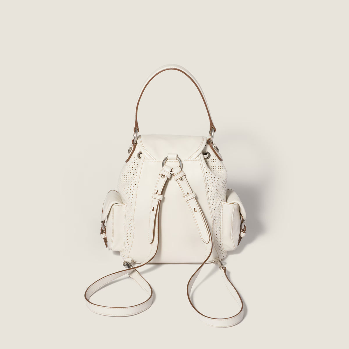 Leather backpack