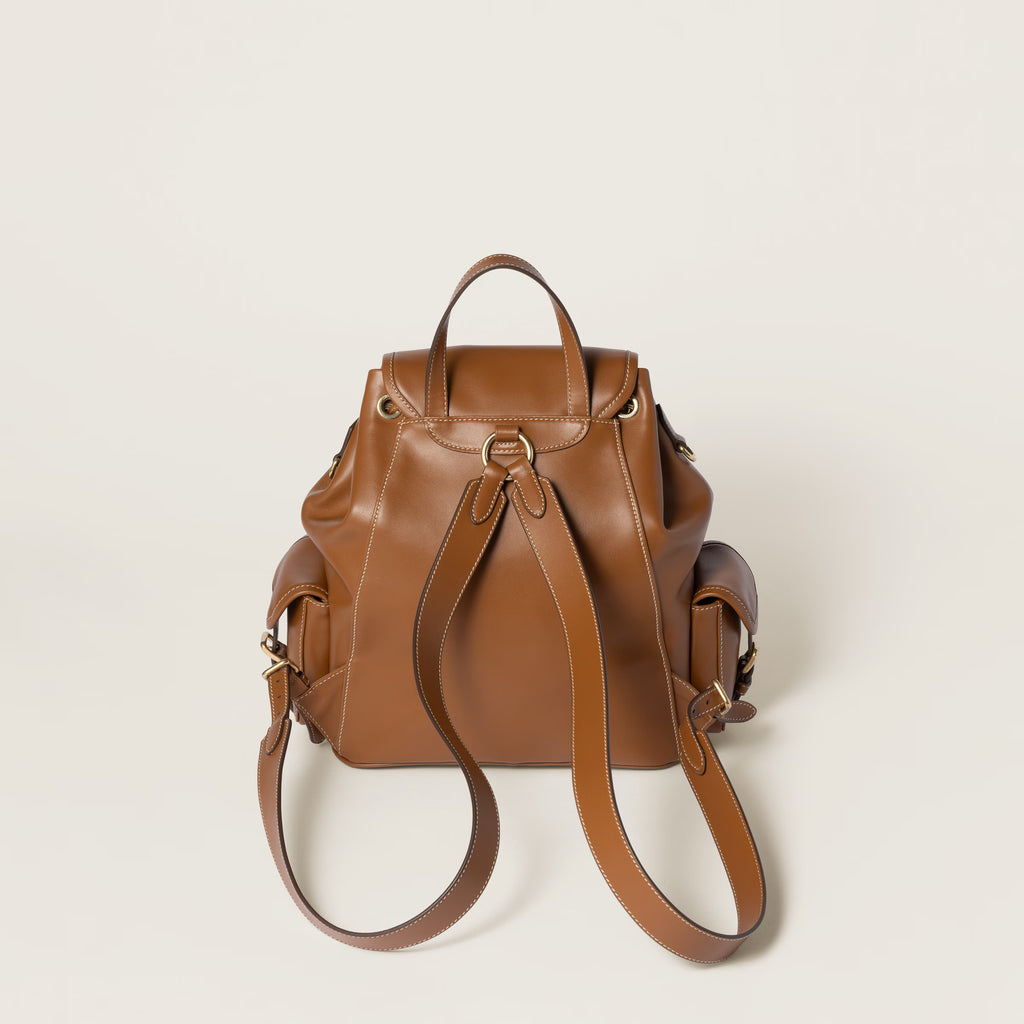 Leather backpack
