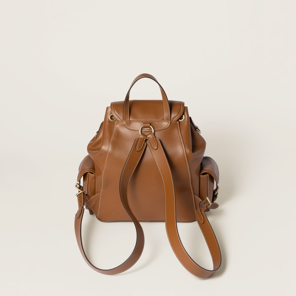 Leather backpack
