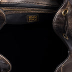 Leather backpack