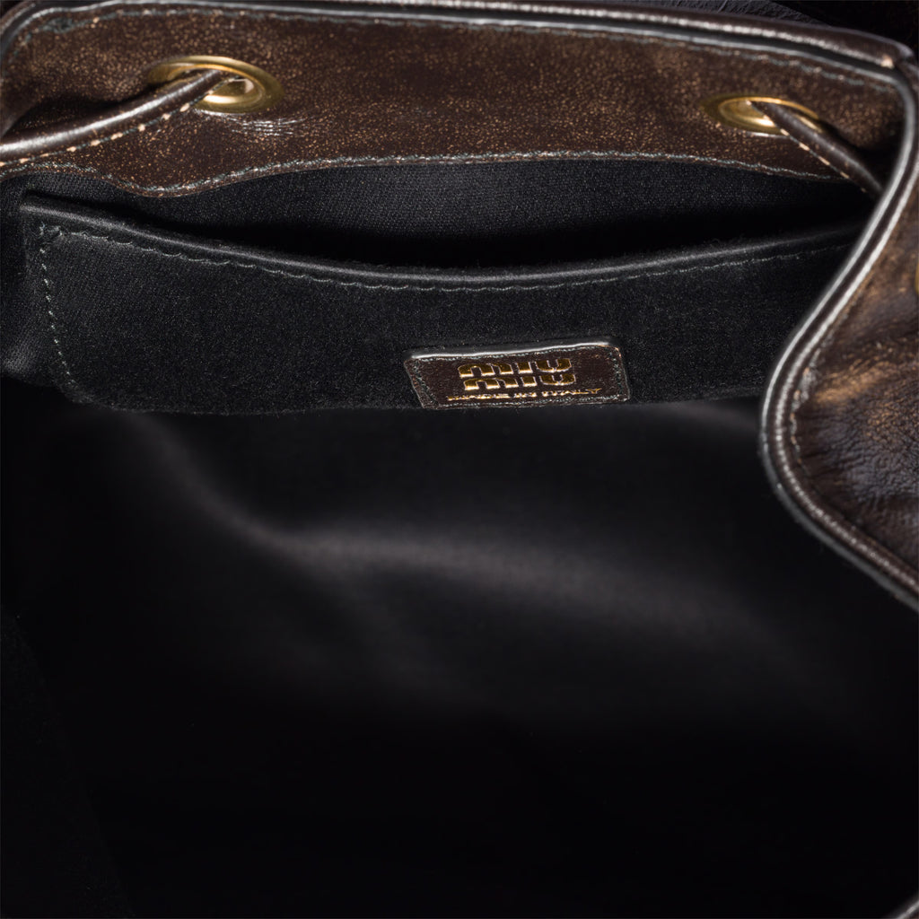 Leather backpack