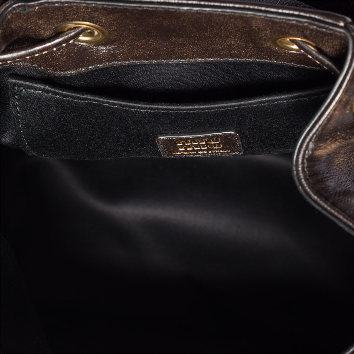Leather backpack