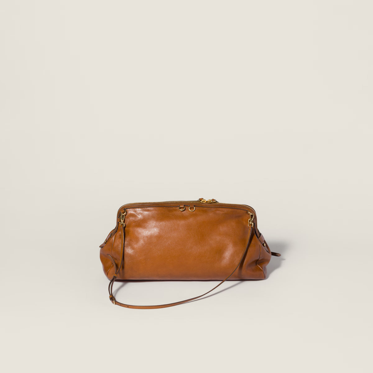 Caprice leather clutch