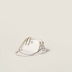Caprice shiny leather clutch