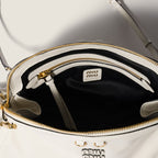 Caprice shiny leather clutch