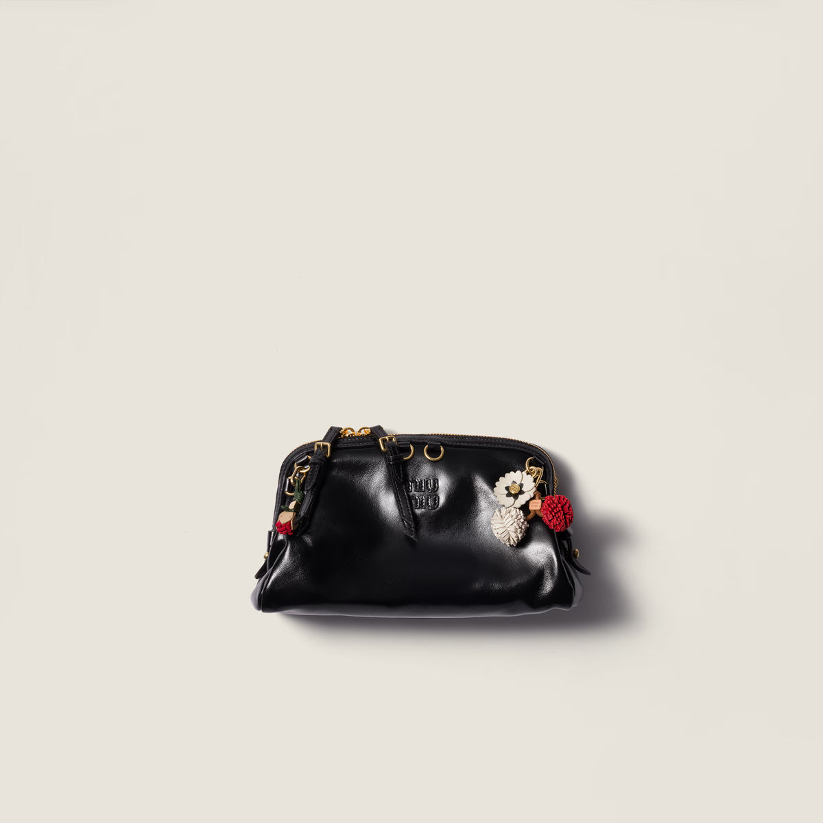 Caprice leather clutch