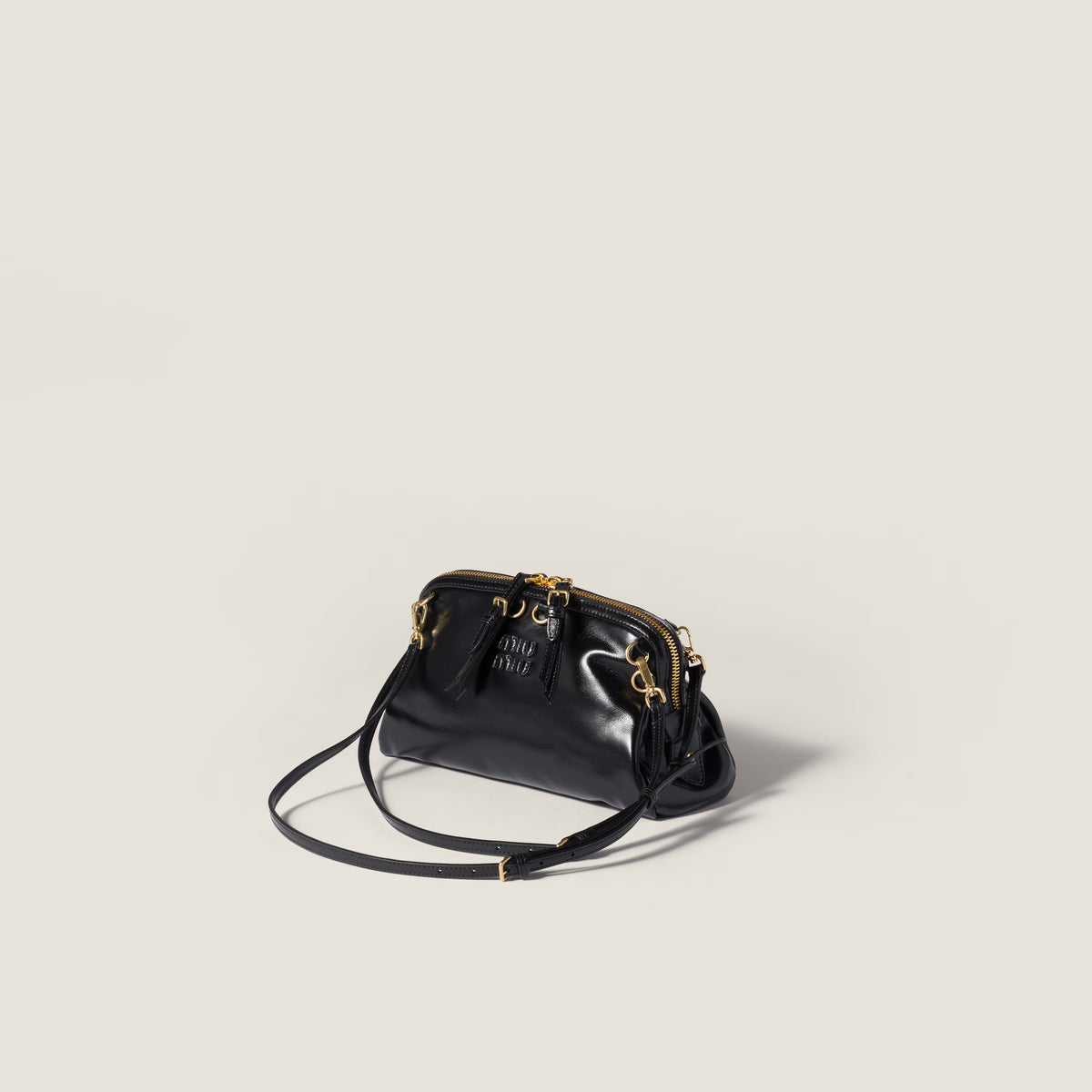 Caprice leather clutch