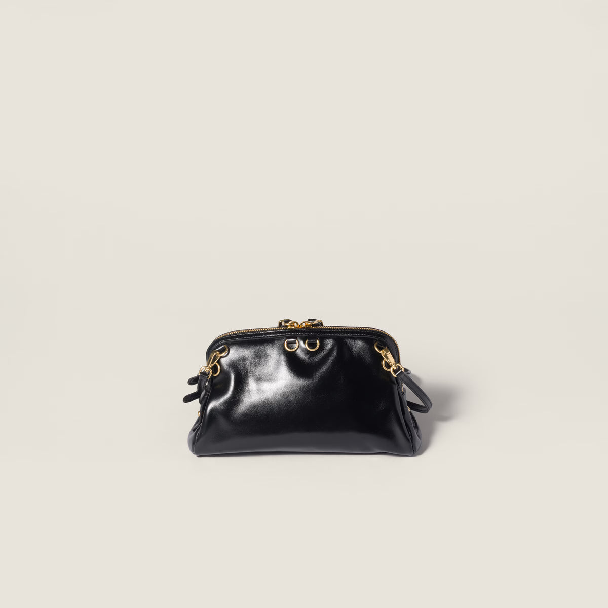 Caprice leather clutch