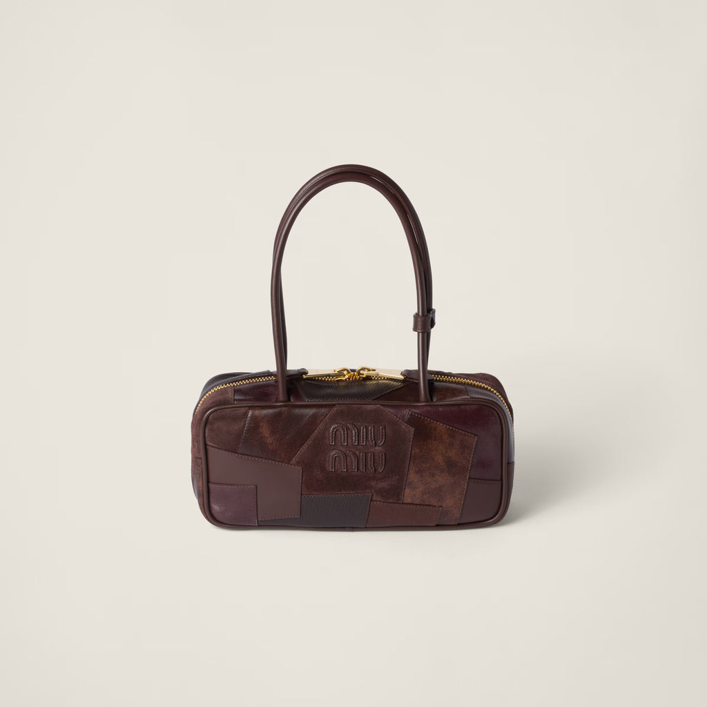 Beau leather patchwork bag